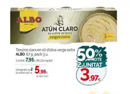 Condis ALBO Tonyina clara en oli d'oliva verge extra oferta