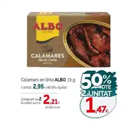 Condis ALBO Calamars en tinta oferta