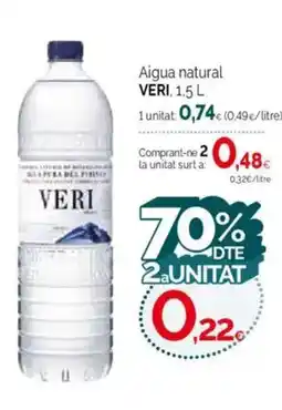 Condis VERI Aigua natural oferta