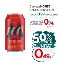 Condis MORITZ EPIDOR Cervesa llauna oferta