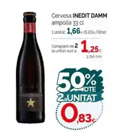 Condis INEDIT DAMM Cervesa ampolla oferta