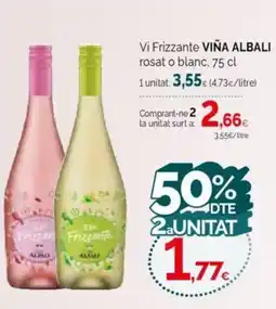 Condis VIÑA ALBALI Vi Frizzante rosat o blanc oferta