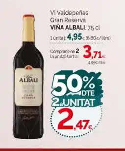 Condis VIÑA ALBALI Vi Valdepeñas Gran Reserva oferta