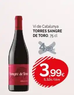 Condis TORRES SANGRE DE TORO Vi de Catalunya oferta