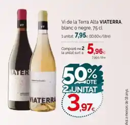 Condis VIATERRA Vi de la Terra Alta blanc o negre oferta
