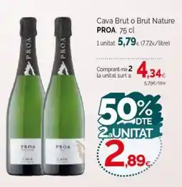 Condis PROA Cava Brut o Brut Nature oferta