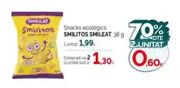 Condis SMILITOS SMILEAT Snacks ecològics oferta