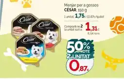 Condis CÉSAR Menjar per a gossos oferta
