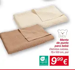 KIK Manta de punto para bebé oferta