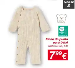 KIK Mono de punto para bebé oferta