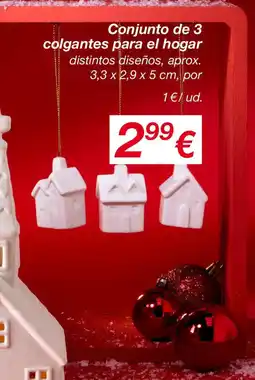 KIK Conjunto de 3 colgantes para el hogar oferta