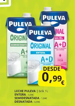 Supermercados MAS PULEVA Leche oferta