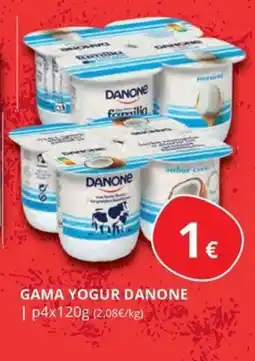 Supermercados MAS DANONE Gama yogur oferta