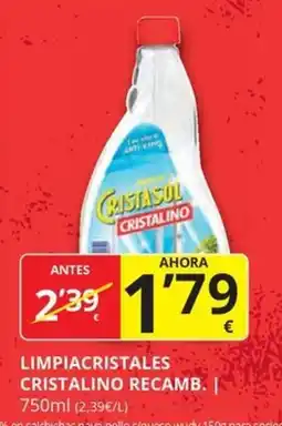 Supermercados MAS Limpiacristales cristalino recamb oferta