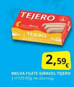 Supermercados MAS TEJERO Melva filete girasol oferta