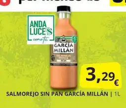 Supermercados MAS GARCÍA MILLÁN Salmorejo sin pan oferta