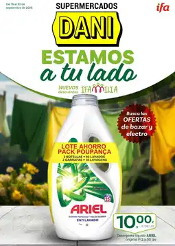 Supermercados Dani ARIEL Detergente líquido original oferta