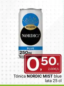 Supermercados Dani NORDIC MIST Tónica blue lata oferta