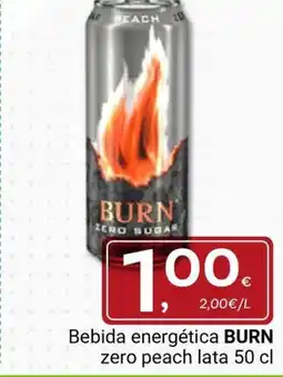 Supermercados Dani BURN Bebida energética zero peach oferta