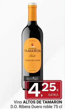 Supermercados Dani ALTOS DE TAMARON Vino D.O. Ribera Duero roble oferta