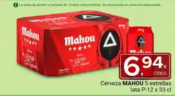 Supermercados Dani MAHOU Cerveza 5 estrellas oferta