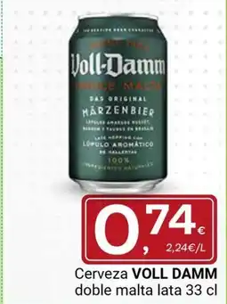 Supermercados Dani VOLL DAMM Cerveza doble malta lata oferta