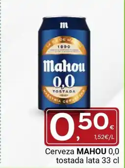 Supermercados Dani MAHOU Cerveza 0,0 tostada oferta