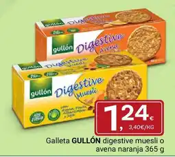 Supermercados Dani GULLÓN Galleta digestive muesli o avena naranja oferta
