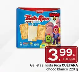 Supermercados Dani CUÉTARA Galletas Tosta Rica choco blanco oferta