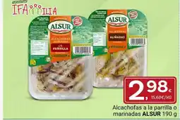 Supermercados Dani ALSUR Alcachofas a la parrilla o marinadas oferta