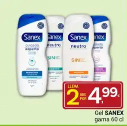 Supermercados Dani SANEX Gel gama oferta