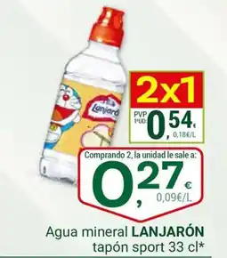 Supermercados Dani LANJARÓN Agua mineral tapón sport oferta