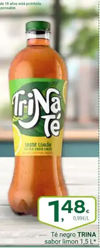Supermercados Dani TRINA Té negro sabor limon oferta