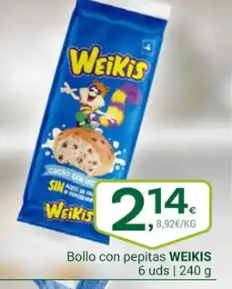 Supermercados Dani WEIKIS Bollo con pepitas oferta