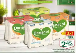 Supermercados Dani DANONE Danacol natural lima tropical o fresa oferta