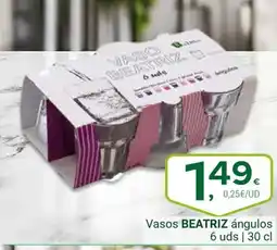 Supermercados Dani BEATRIZ Vasos ángulos oferta