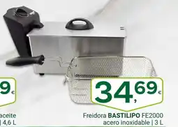 Supermercados Dani BASTILIPO FE2000 Freidora acero inoxidable oferta