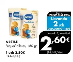 Supermercados Lupa NESTLÉ PequeGalletas oferta