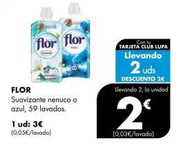 Supermercados Lupa FLOR Suavizante nenuco o azul, 59 lavados oferta