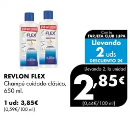 Supermercados Lupa REVLON FLEX Champú cuidado clásico oferta