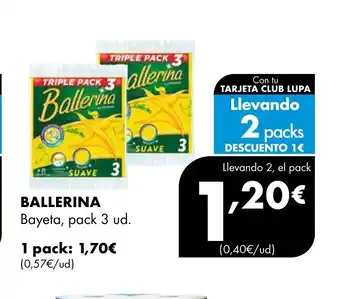 Supermercados Lupa BALLERINA Bayeta oferta