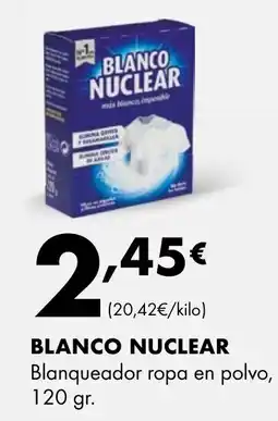 Supermercados Lupa BLANCO NUCLEAR Blanqueador ropa en polvo oferta