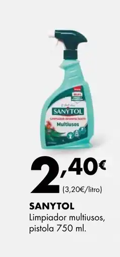 Supermercados Lupa SANYTOL Limpiador multiusos, pistola oferta