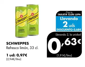 Supermercados Lupa SCHWEPPES Refresco limón oferta