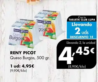 Supermercados Lupa RENY PICOT Queso Burgos oferta