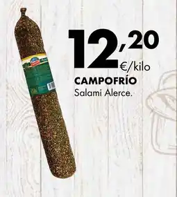Supermercados Lupa CAMPOFRÍO Salami Alerce oferta