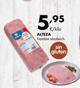 Supermercados Lupa ALTEZA Fiambre sándwich oferta