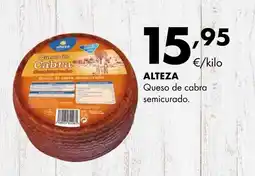 Supermercados Lupa ALTEZA Queso de cabra semicurado oferta