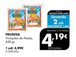 Supermercados Lupa FRUDESA Tronquitos de Alaska oferta