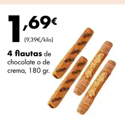 Supermercados Lupa 4 flautas de chocolate o de crema oferta